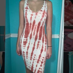Tie dye midi dress